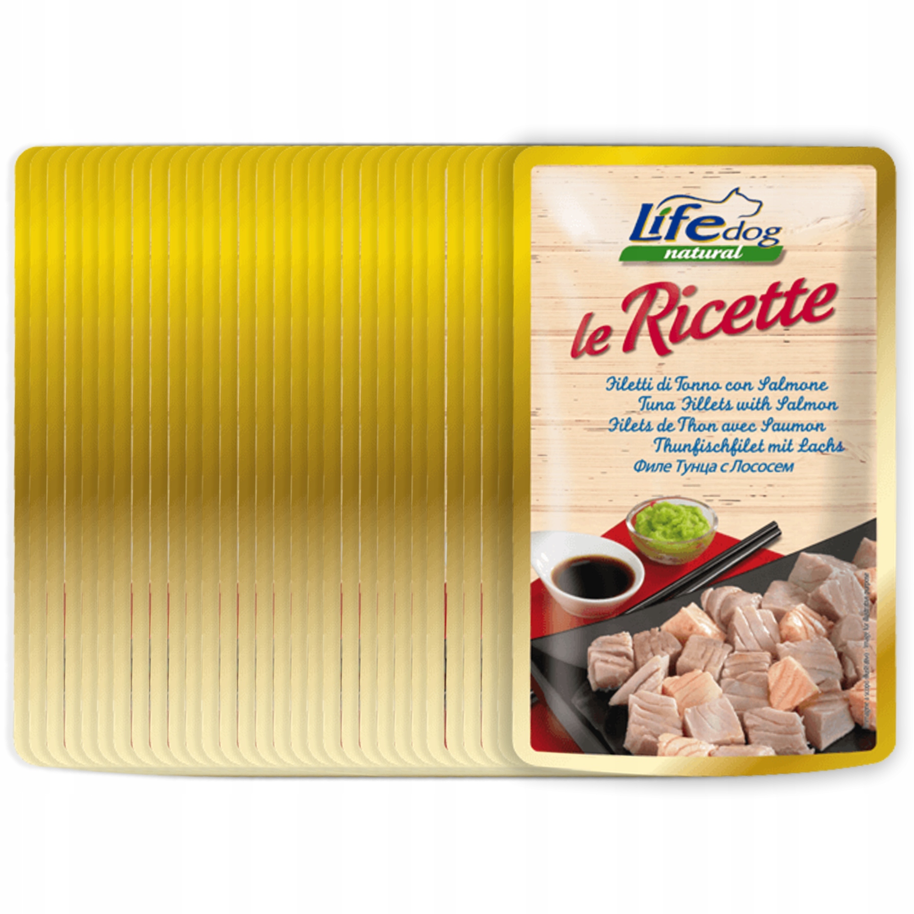 Life Dog Le Ricette Krmivo pro psa 95g Set 30x95g Losos Tuňák