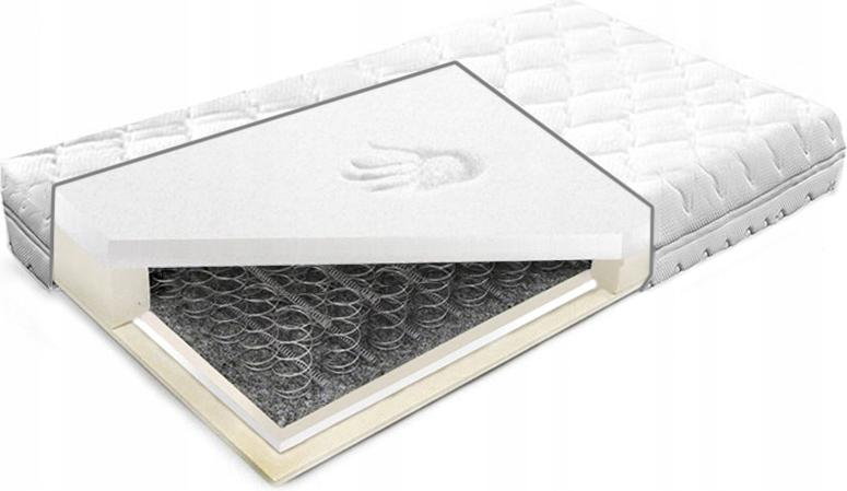 Materac 150x180 visco 6cm pianka hr amortyzujący bonellowy H2 23 cm