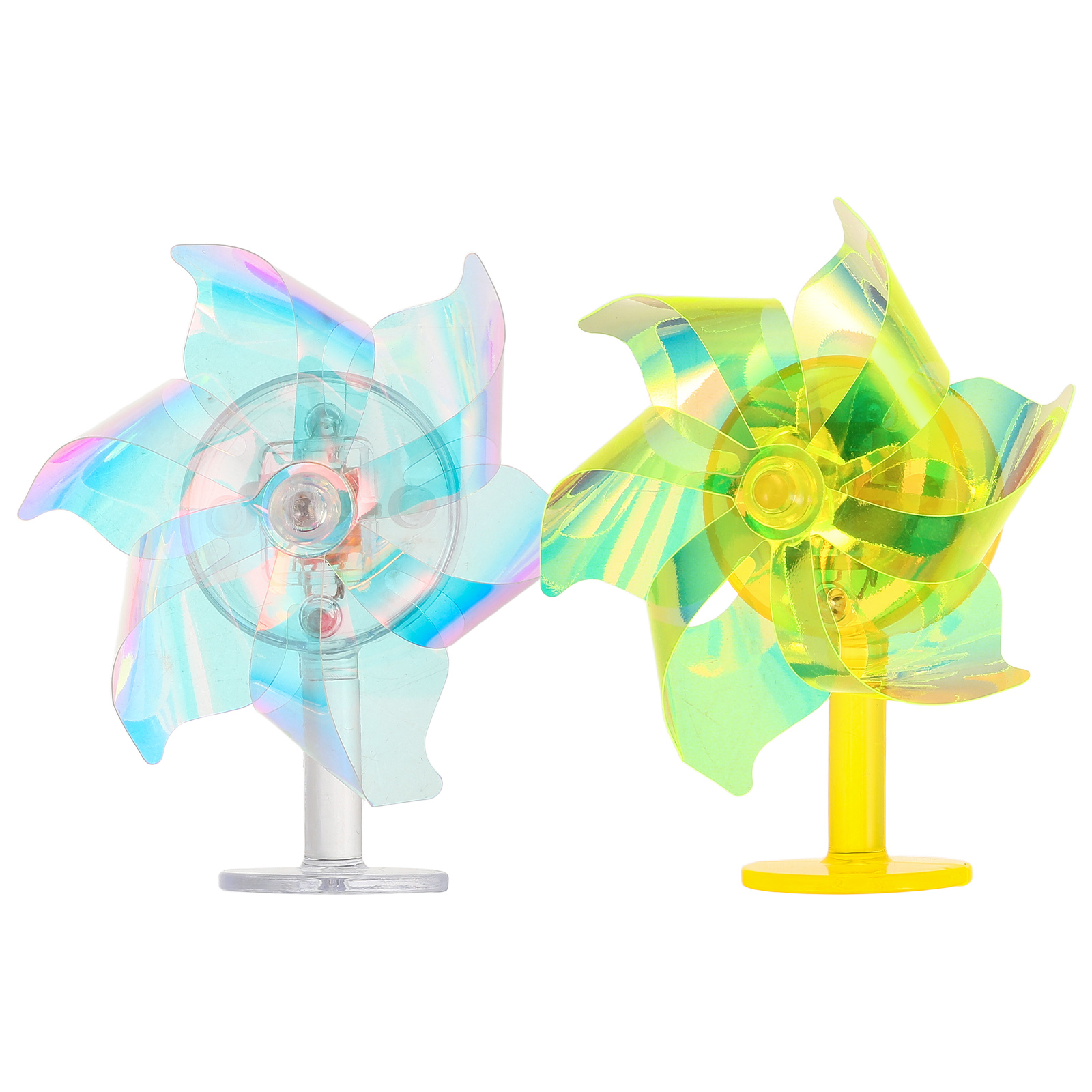 2SZT ZASILANA WIATREM LED PINWHEEL ZABAWKA DO SKUTERA DEKORACJA MOTOCYKLA