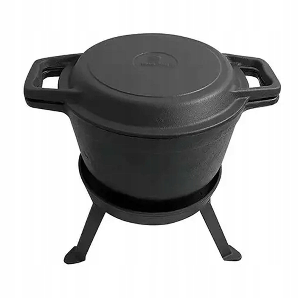 ŻELIWNY KOCIOŁEK 5 L GARNEK Myśliwski Węgierski na Pieczonki OGNISKO GRILL Kod producenta KH-1732