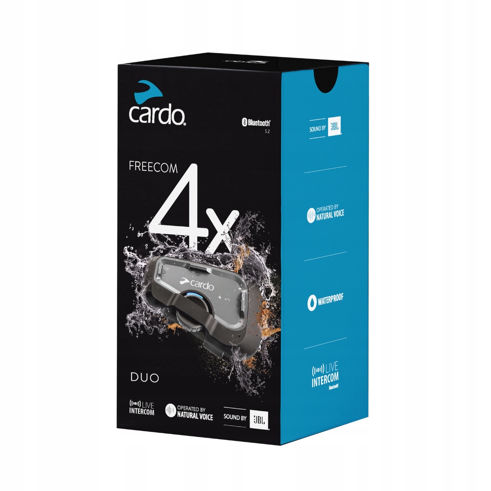 Motocyklový Interkom Cardo Freecom 4X Duo Sada Na 2 Prilby