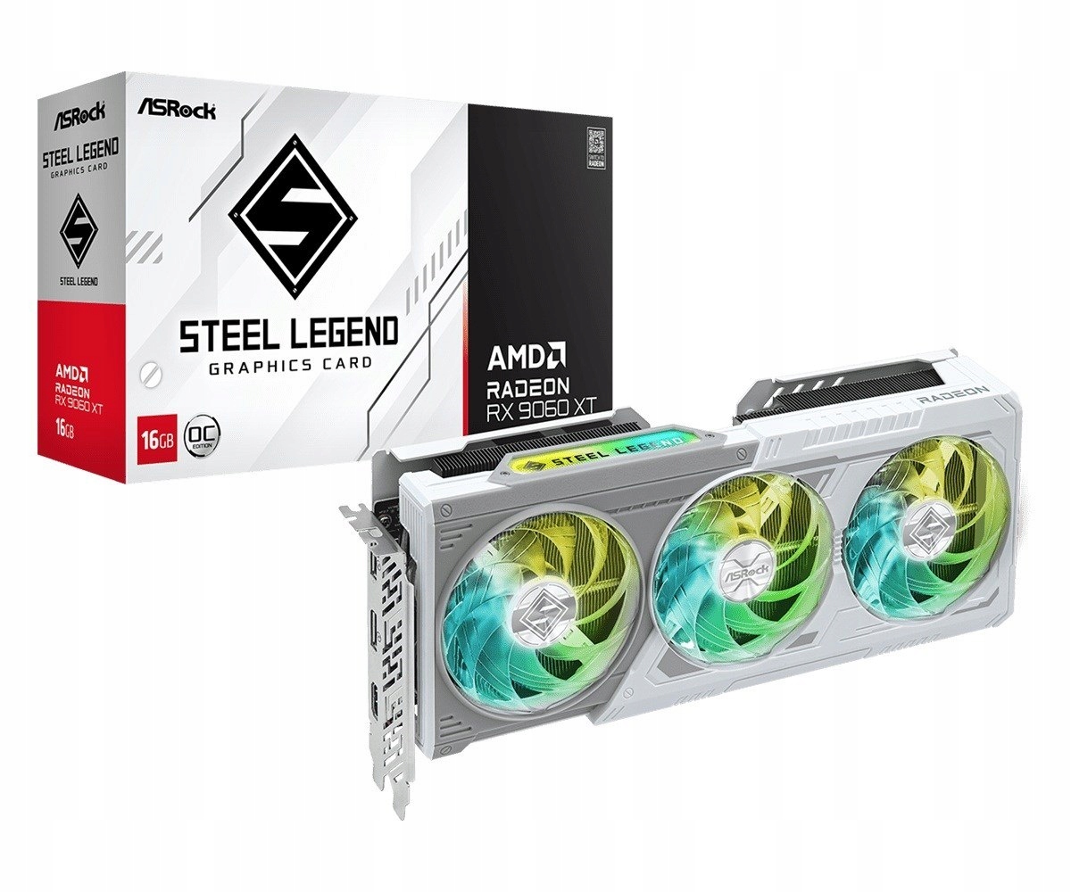 Karta graficzna ASRock Radeon RX 9060 XT Steel Legend OC 16 GB