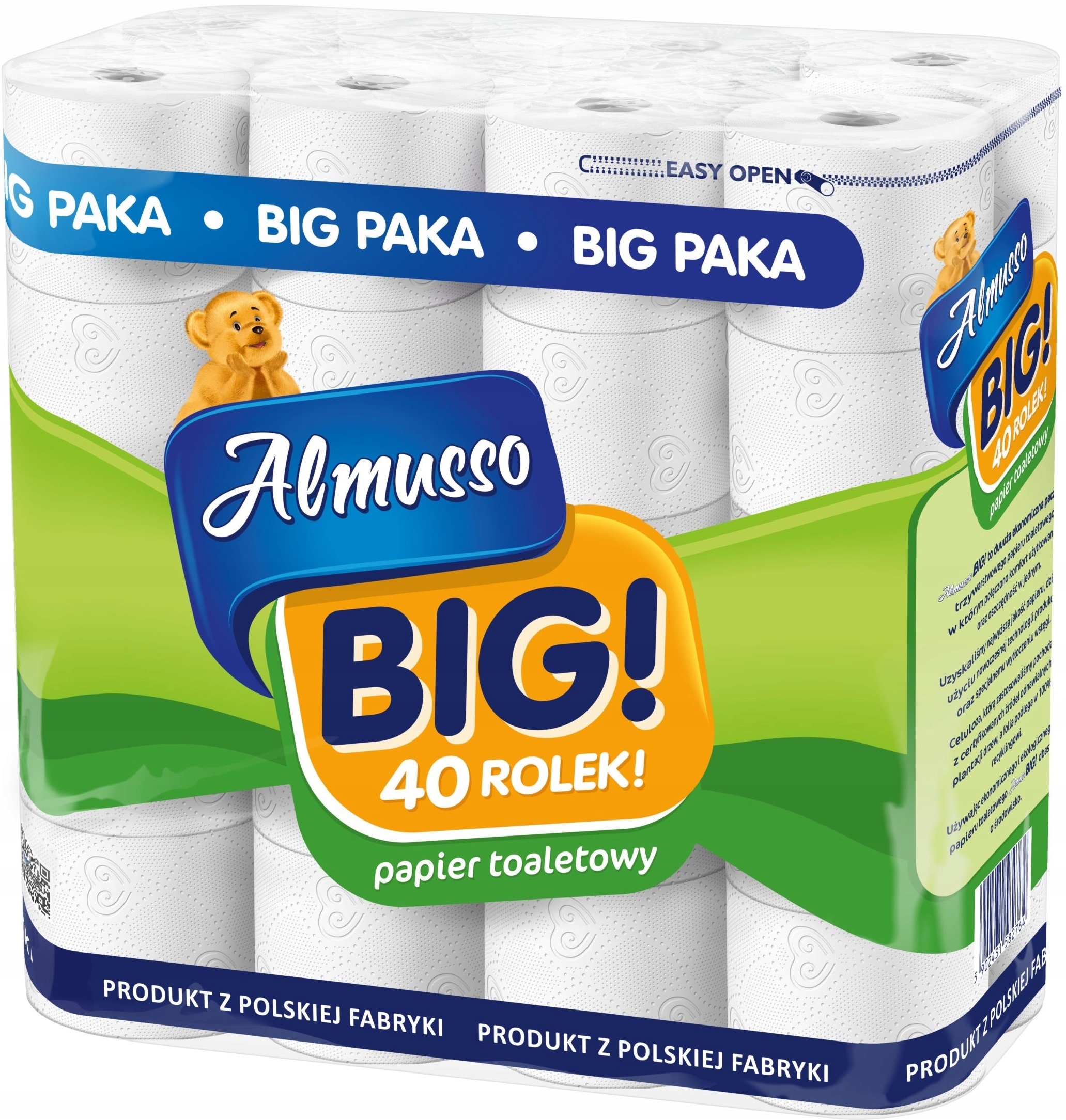 

Papier Toaletowy Almusso Big 3 warstwy 40 Rolek