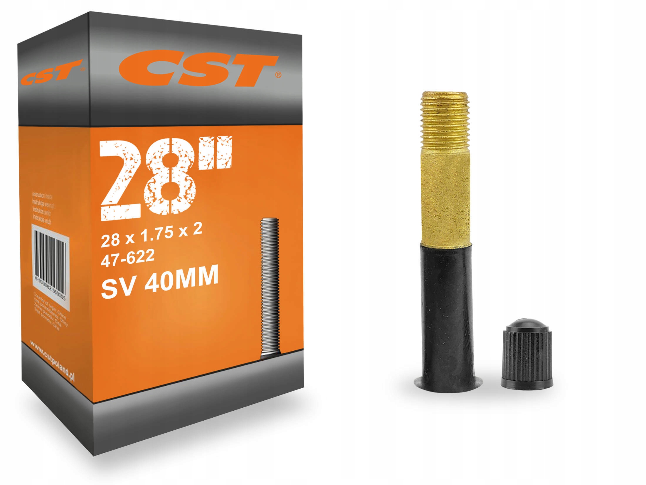 Dętka rowerowa 28x1,75/2,125 zawór Auto AV40 mm