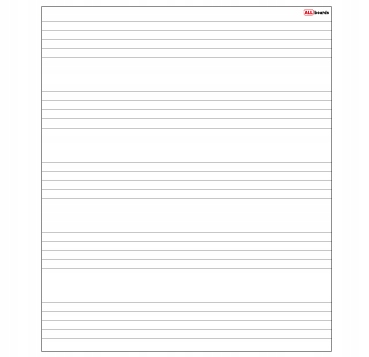 

Nakładka magnetyczna suchościeralna pięciolinia