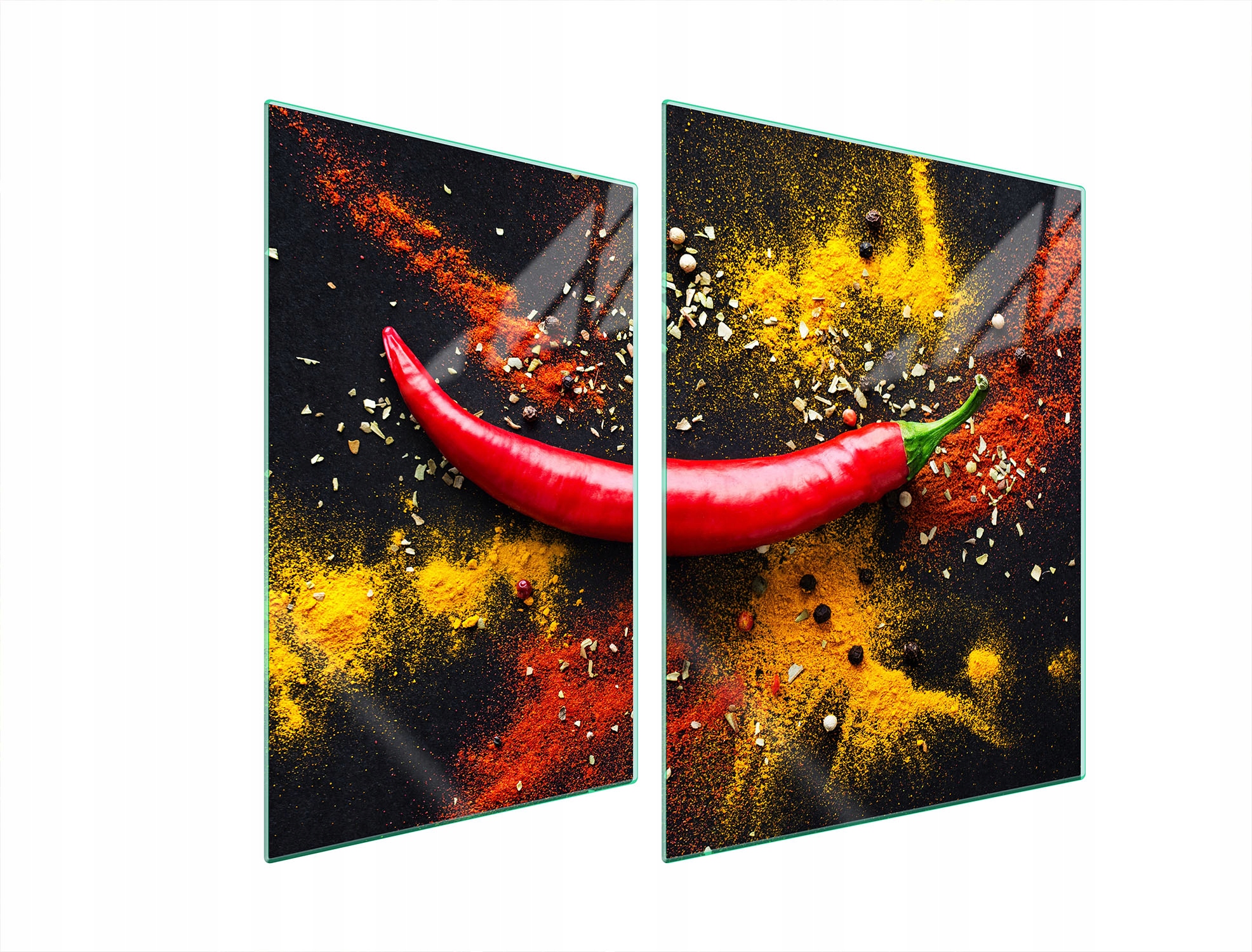 Skleněná Ochranná Deska Na Sporák 70x52 Chilli Tvrzené Sklo