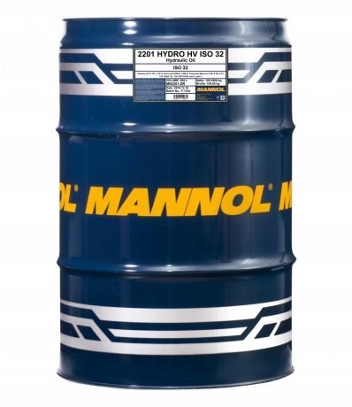 MANNOL HYDRO HV 32 208L. ГИДРАВЛИЧЕСКОЕ МАСЛО