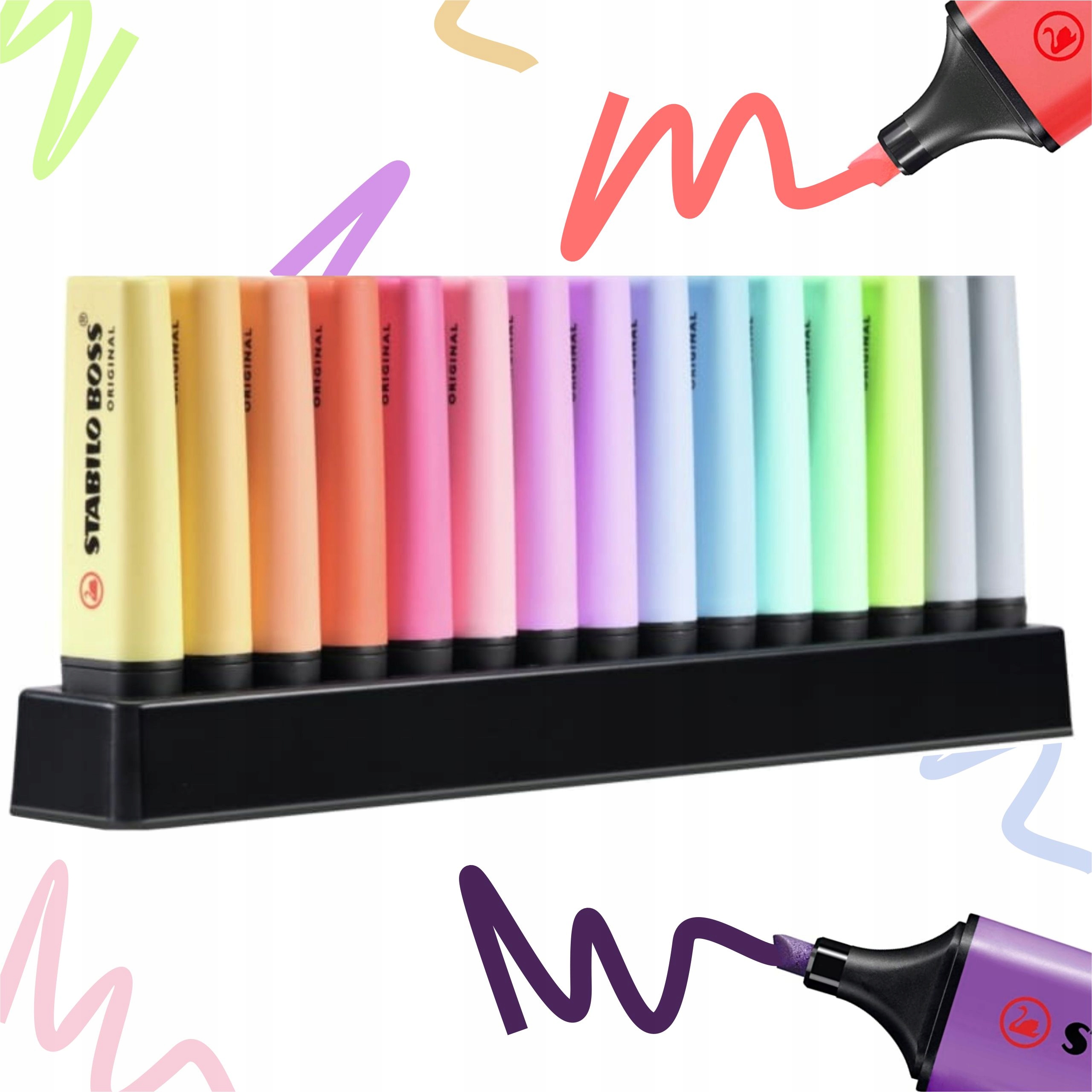 

Zakreślacz biurowy pastel Stabilo Boss 15