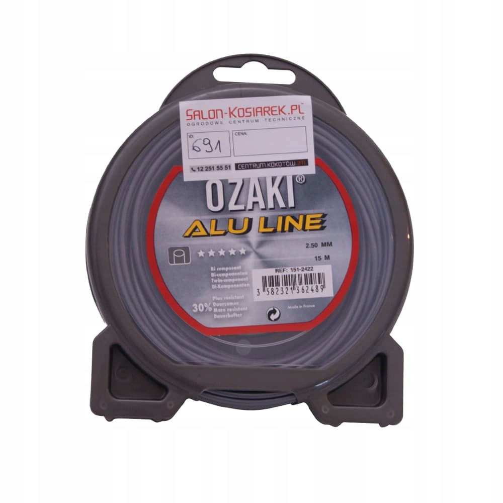 

Żyłka tnąca do kos z aluminium 2,5 mm 15 m