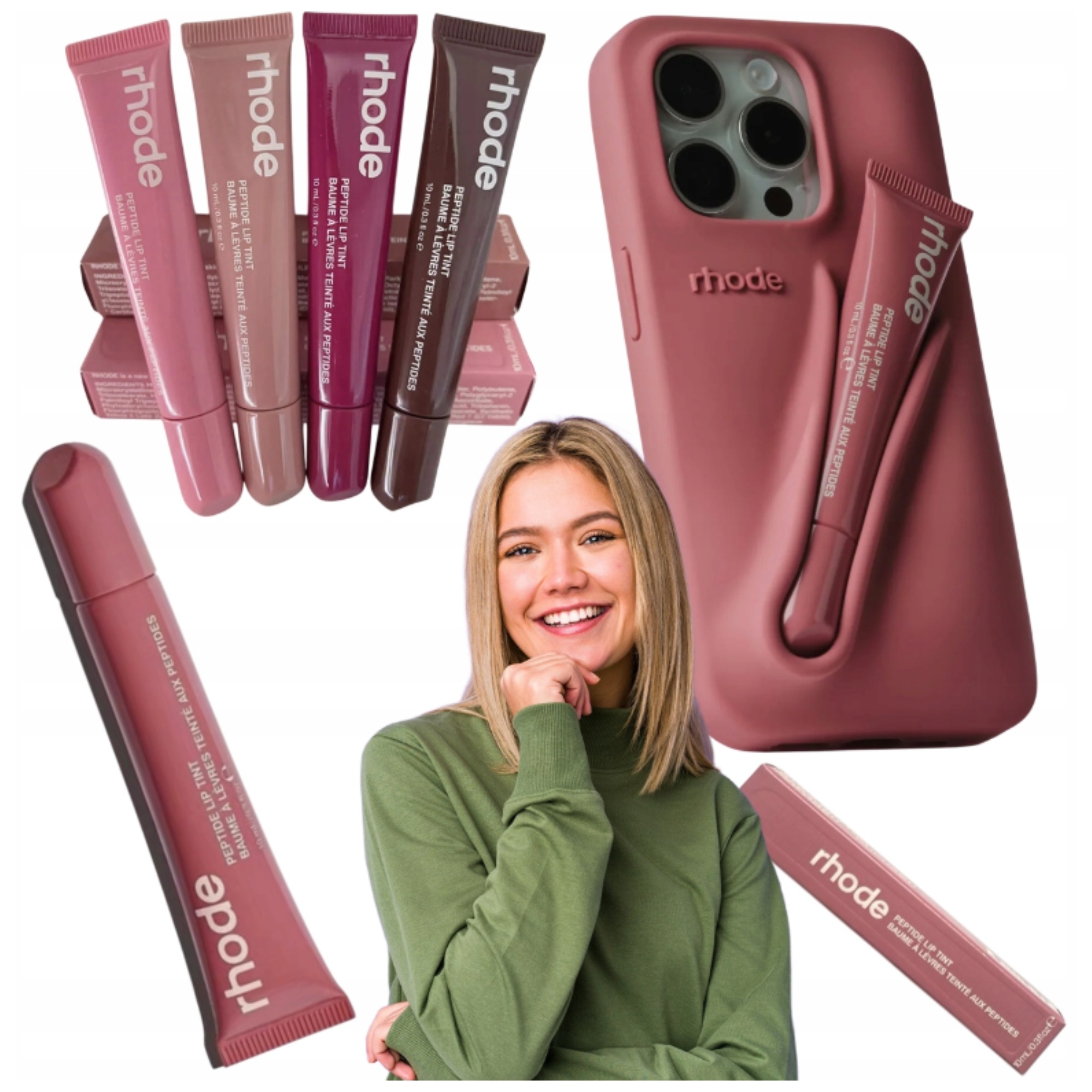 【Y】 rhode salty tan peptide lip tint - salty tan | rhode skin