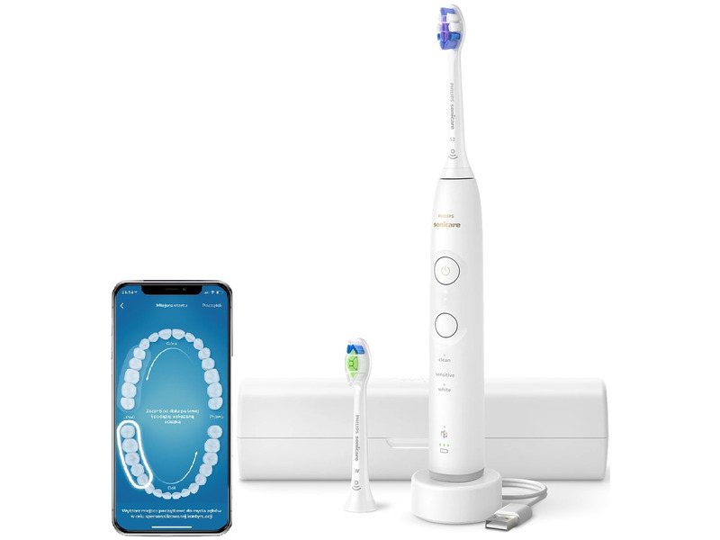 Szczoteczka soniczna Philips Sonicare 6500 HX7410/02 Biały