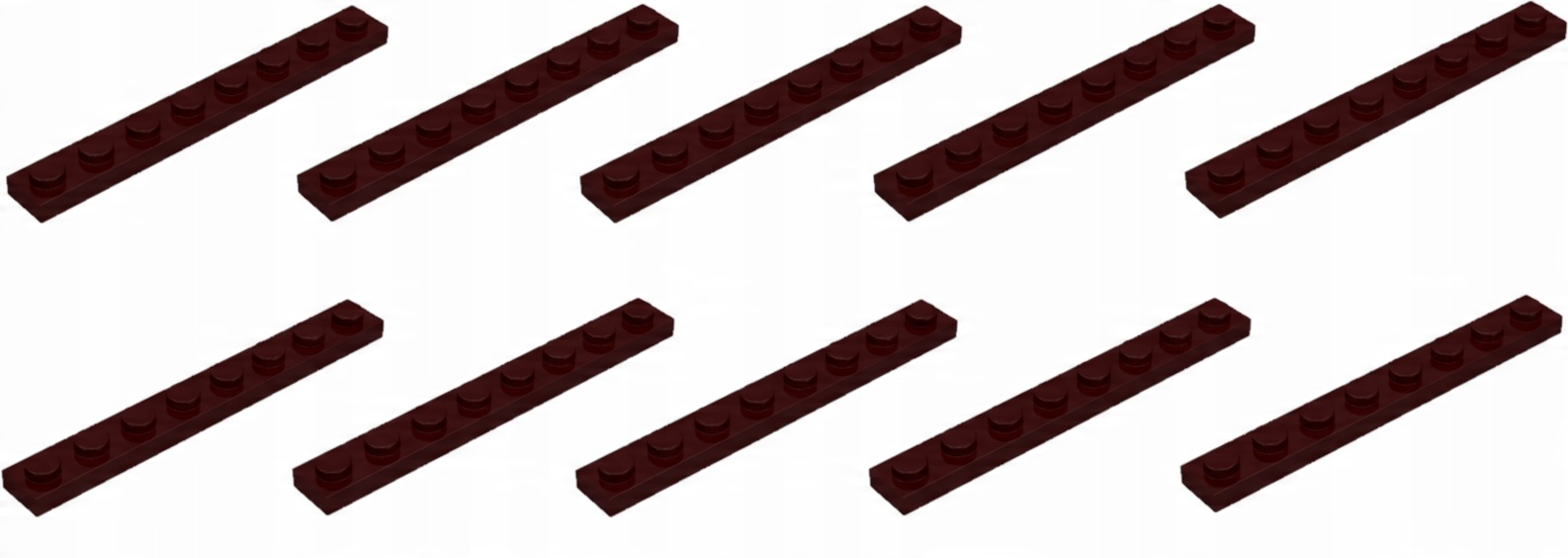 

Lego Płytka 1x8 Ciemny Brązowy 3460 4519946 -10szt