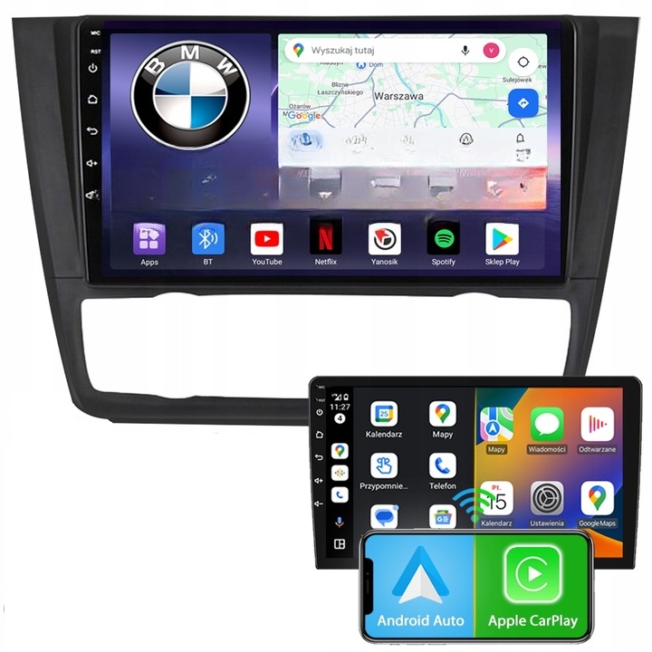 Autorádio Navigácia Android 9' Gps Wi-fi Bmw E81/E82/E87 08-12R