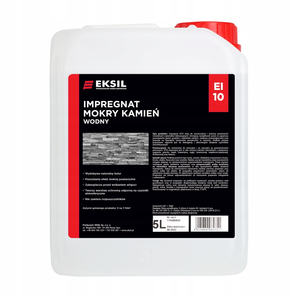 Impregnát na kámen Eksil EI10 20L