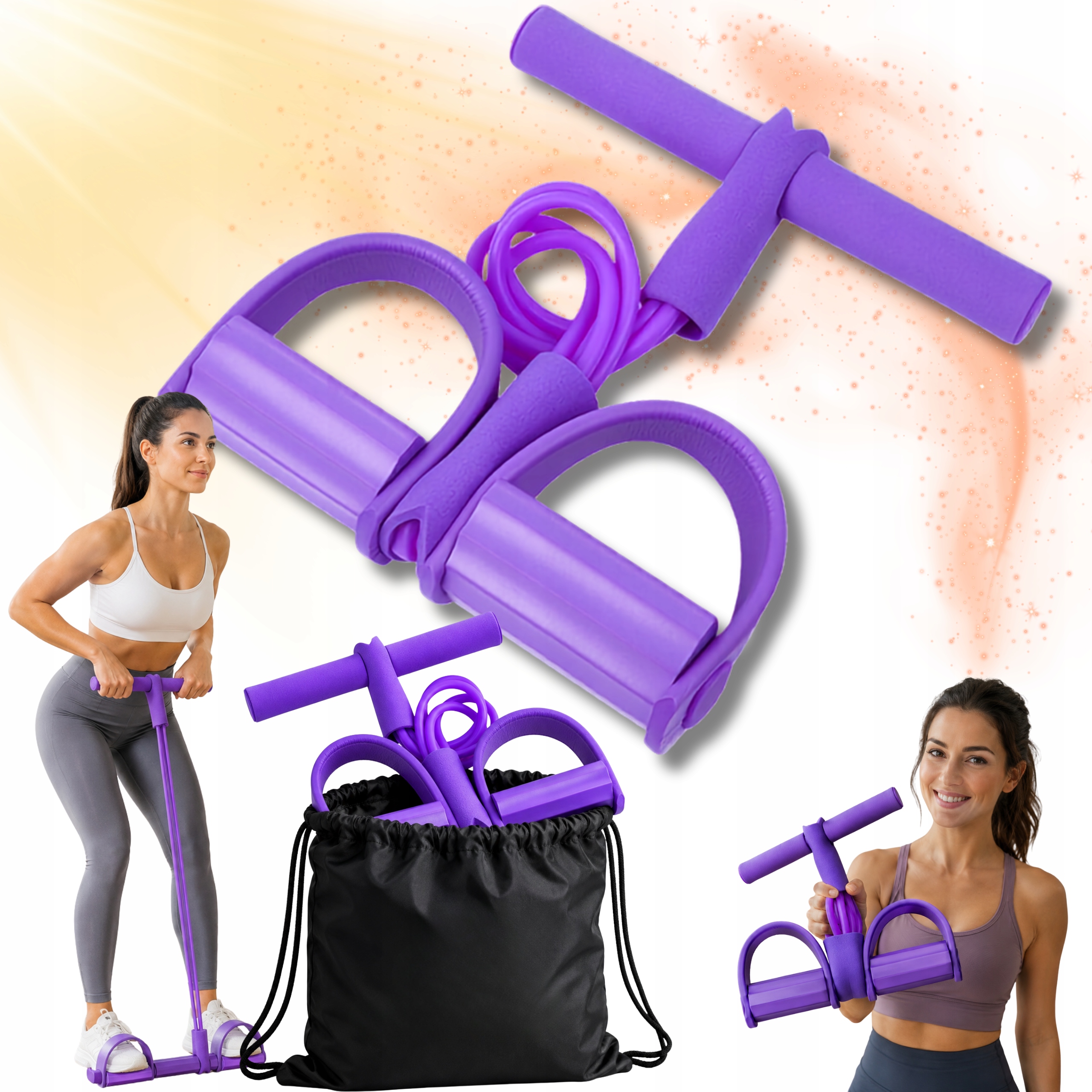 Gumy Oporowe Do Ćwiczeń Zestaw Gumy Fitness Expander Do Treningu Pilates