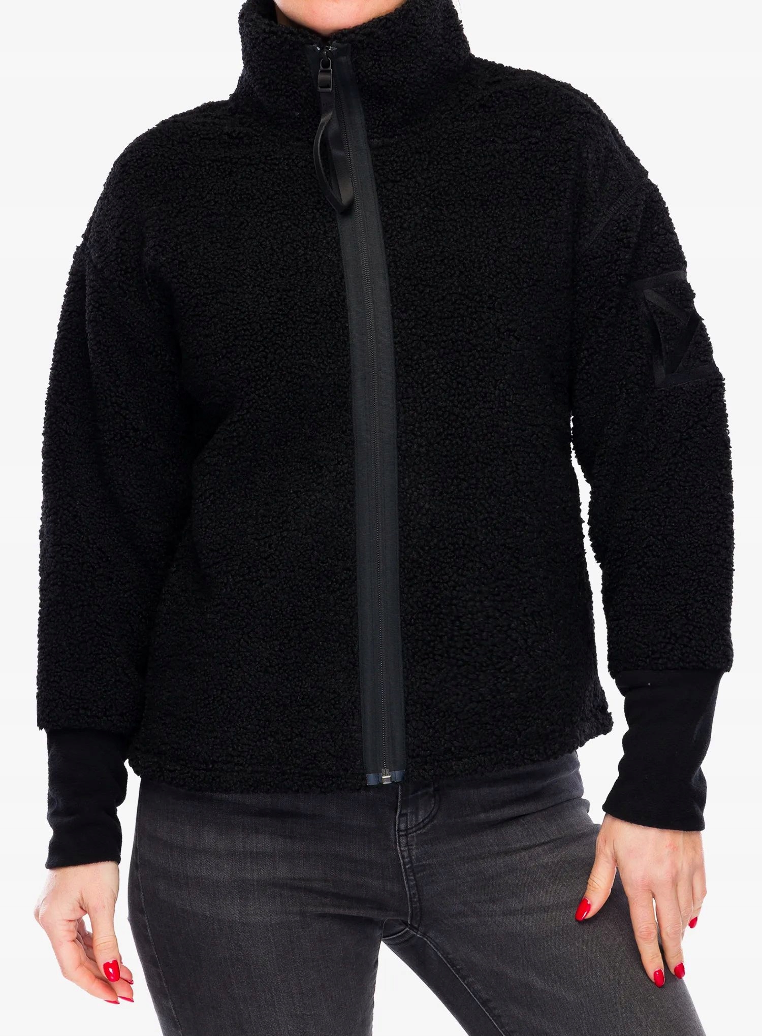 Fleecová Mikina dámské Didriksons Mella Full Zip 3 černá 34 (xs)