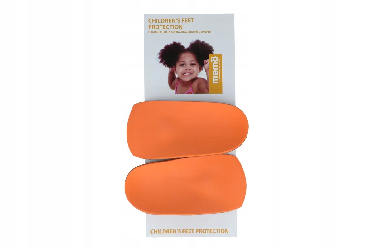 Wkładki Memo ortopedyczne, supinujące 22-24 wkładki 3/4 pomarańczowe Płeć chłopcy dziewczynki