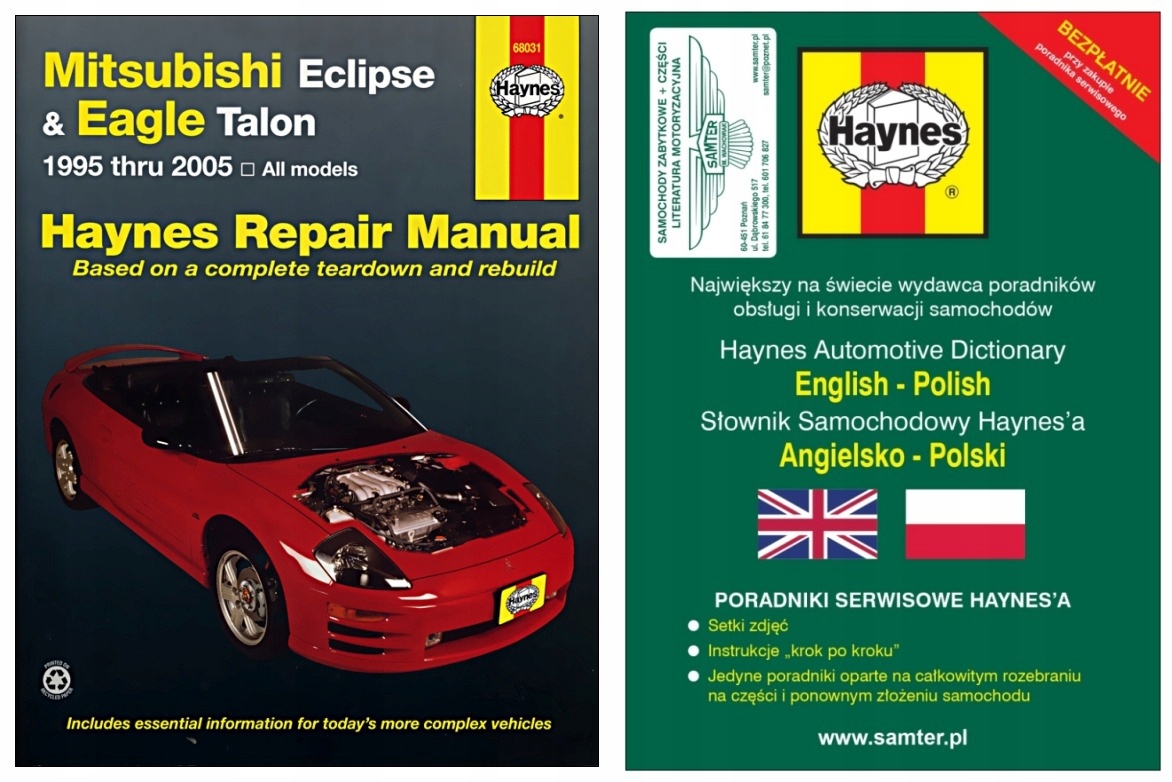 Mitsubishi Eclipse & Eagle Talon (1995-2005) instrukcja napraw +GRATIS 24h
