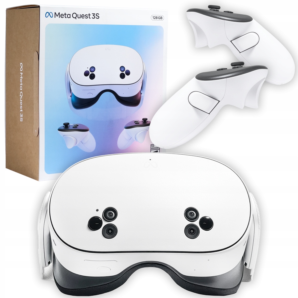 Okuliare Vr Meta Quest 3S 128GB 2 ovládače Gorilla Tag Cardboard Hero