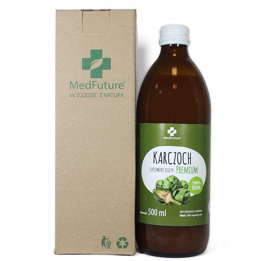 

Sok z karczocha 100% naturalny Bez cukrów 500ml