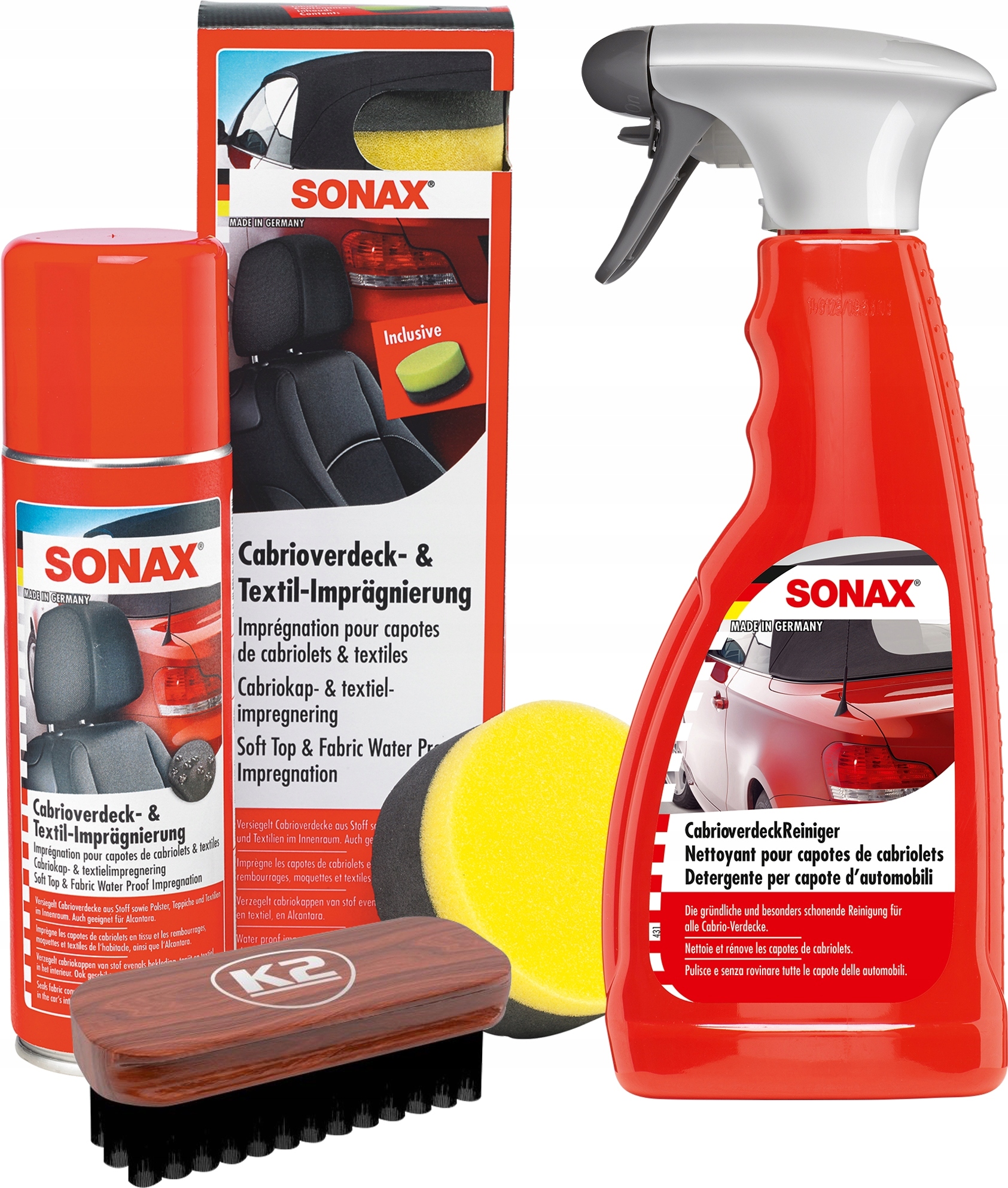 

Sonax Zestaw Czyszczenie Impregnacja Dachu Kabrio