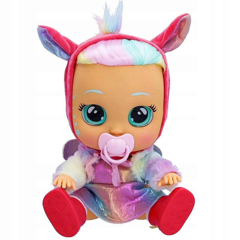 Cry Babies Płacząca lalka 30 cm Fantasy Hannah z włosami bobas interaktywny Marka TM Toys