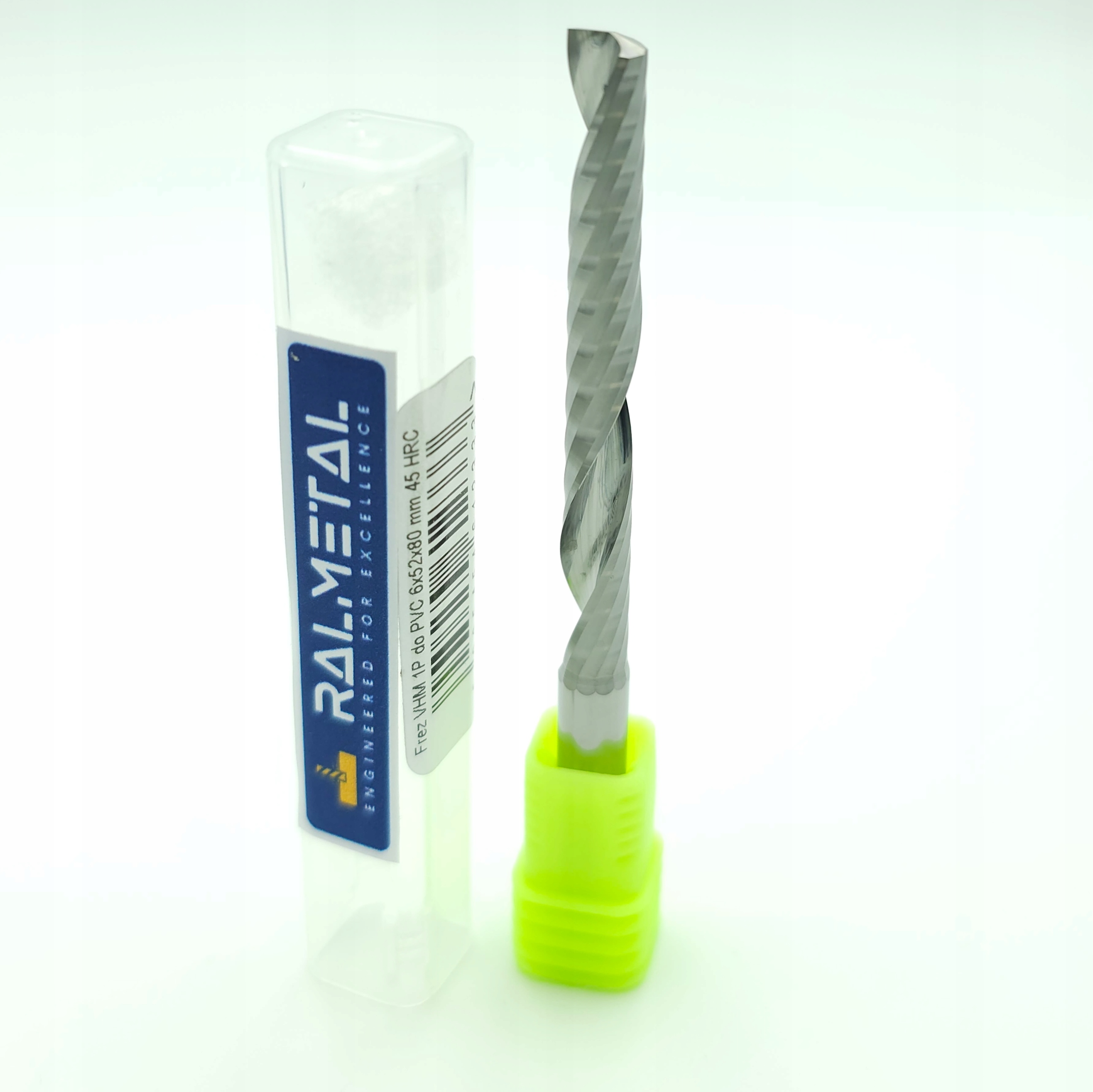 Frez VHM do Drewna PVC 1 piórowy 6 x 52 x 80 mm CNC