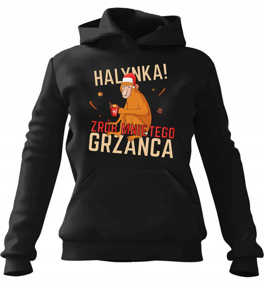 pánská mikina s kapucí Halynka Udělej si shořečku Černá 2XL Pro něj Chlapa Manžel