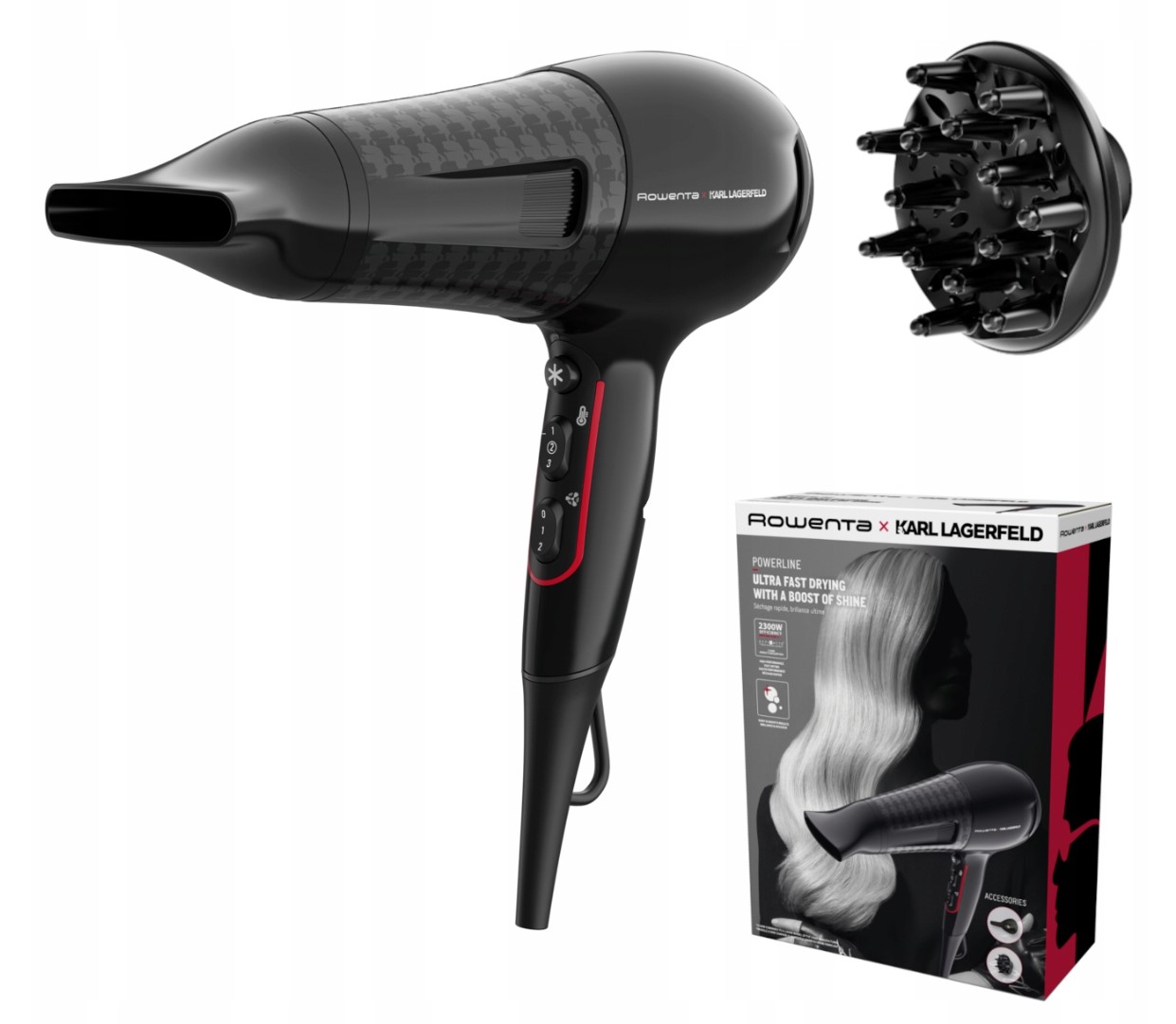 Suszarka do włosów Rowenta CV591L 2100W jonizacja dyfuzor