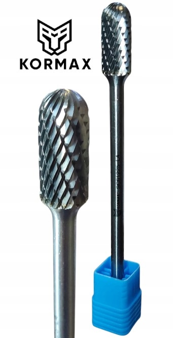 Fréza 12 mm rotační pilník dlouhý válec zaoblený 12x25x125x6 karbid