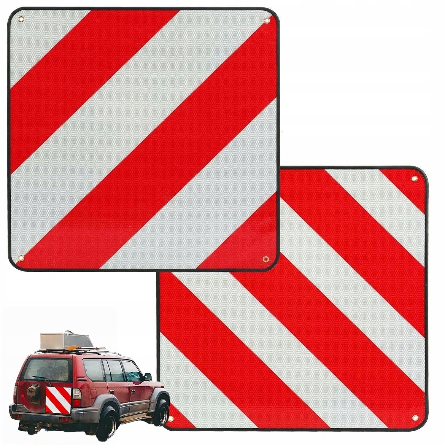 Dvoustranná Výstražná Tabule 50x50 Itálie Španělsko Nové