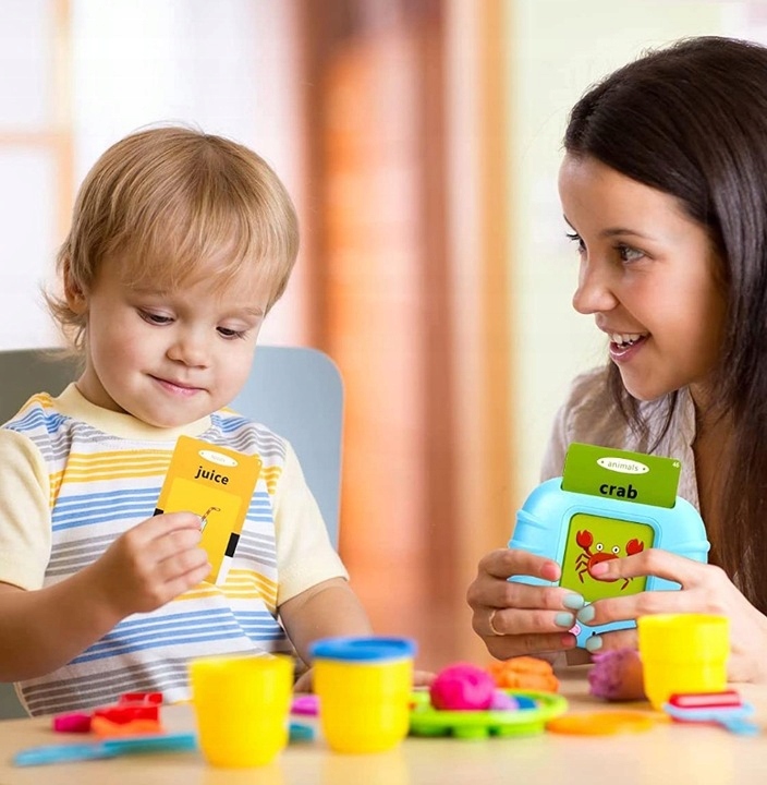 ZABAWKA DO WCZESNEJ NAUKI ANGIELSKIEGO 224 KARTY CZYTNIK KART DO SŁÓWEK EAN (GTIN) 5904815620987