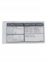 Znaczek emblemat naklejka informacyjna Sym 87505-awu-000