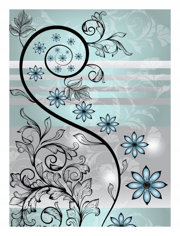 Květinová tapeta Abstrakce Pastelová Harmonie Elegantní Květiny 206x275