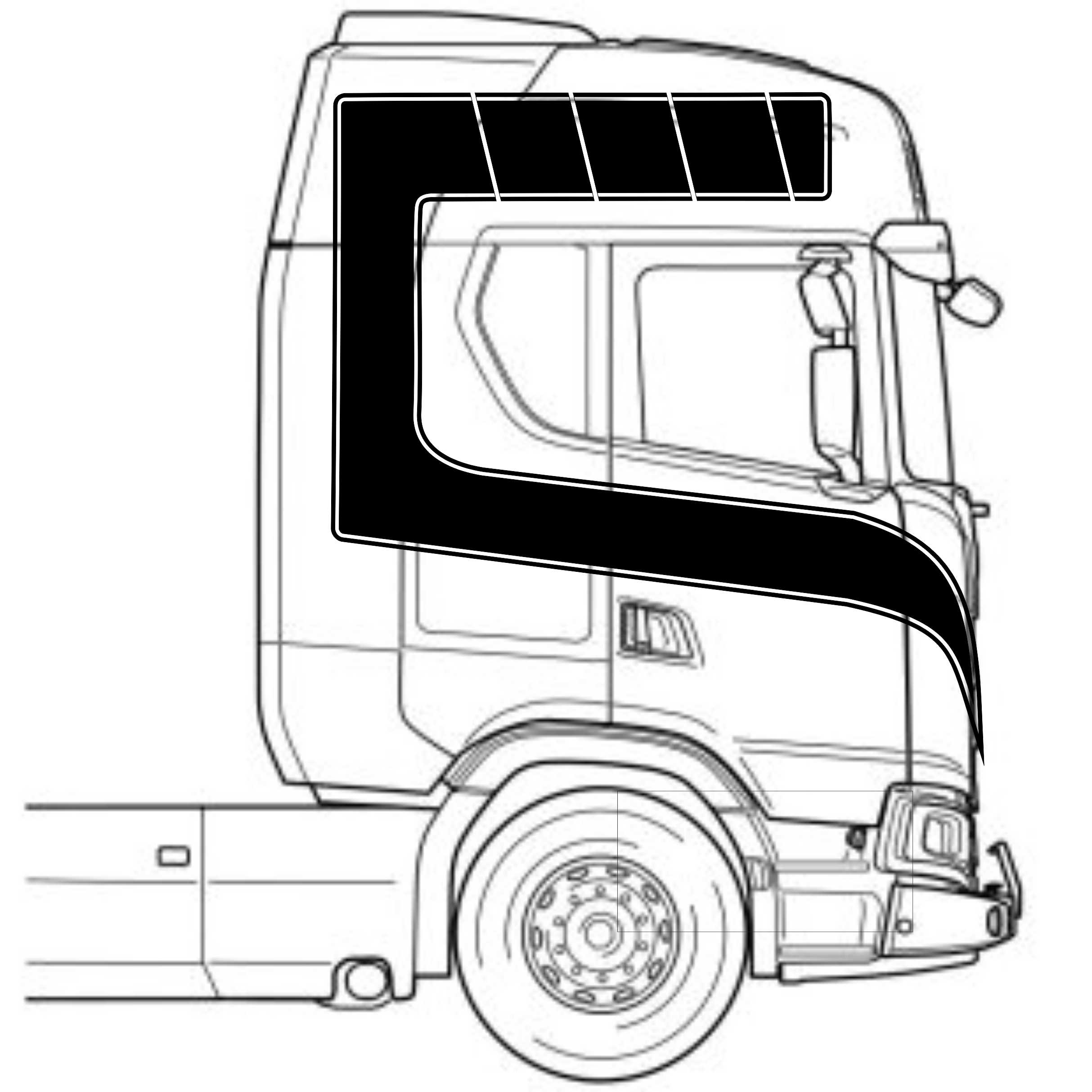 Naklejki Daf Scania Inne Numer katalogowy producenta 25