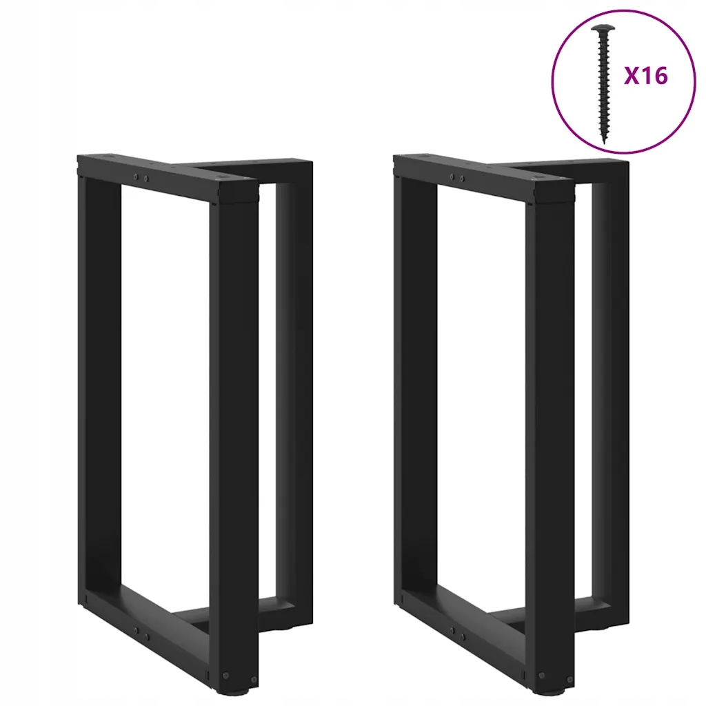 vidaXL Nohy barového stolu ve tvaru T, 2 ks, černé, 60 x 35 x (90-91) cm, o