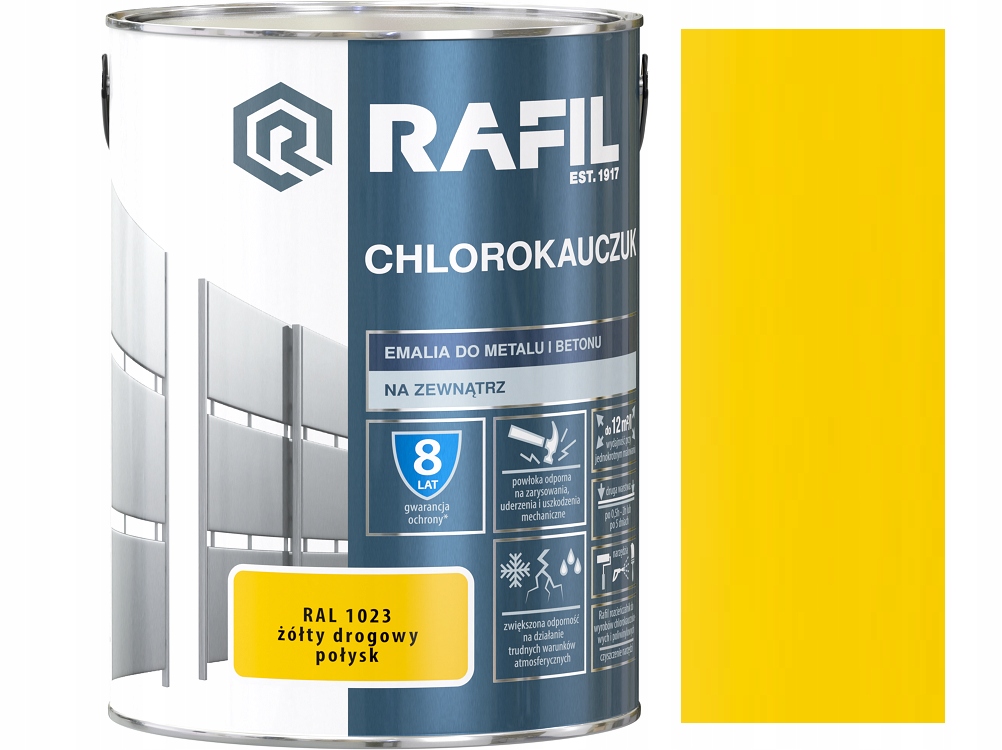 Rafil Chlorokauczuk Żółty Drogowy 1023 5L