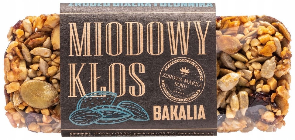 

pyszny Baton Miodowy z Bakaliami 45g