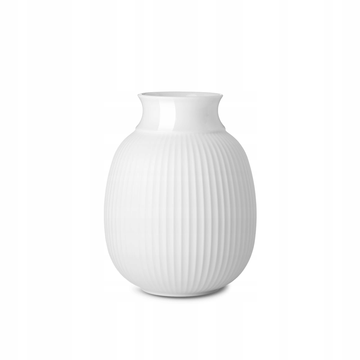 Lyngby Curve Váza na kvety 12 cm Biela