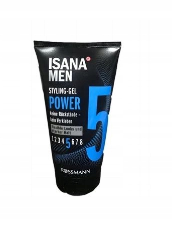 

Isana Men Power 5 Żel do stylizacji włosów 150ml