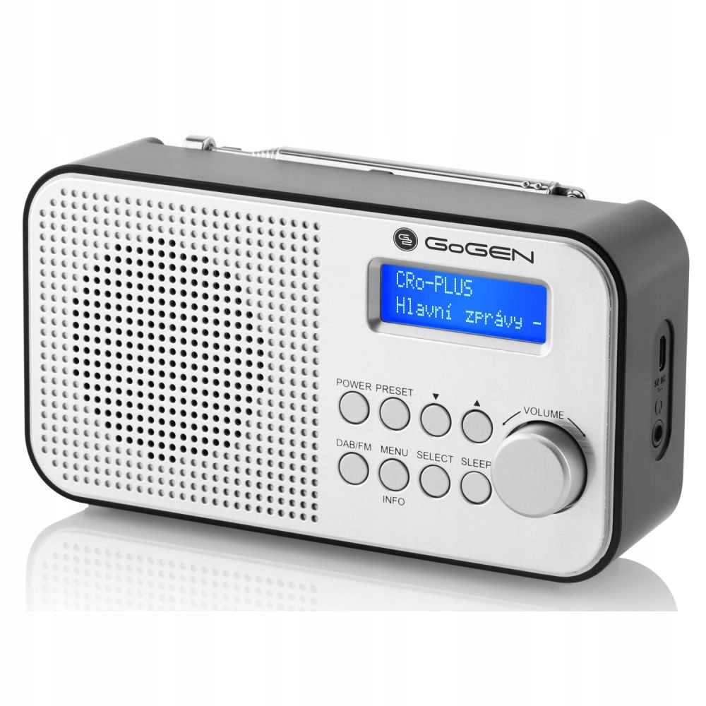 Síťové/bateriové rádio Dab+, Fm Gogen 300