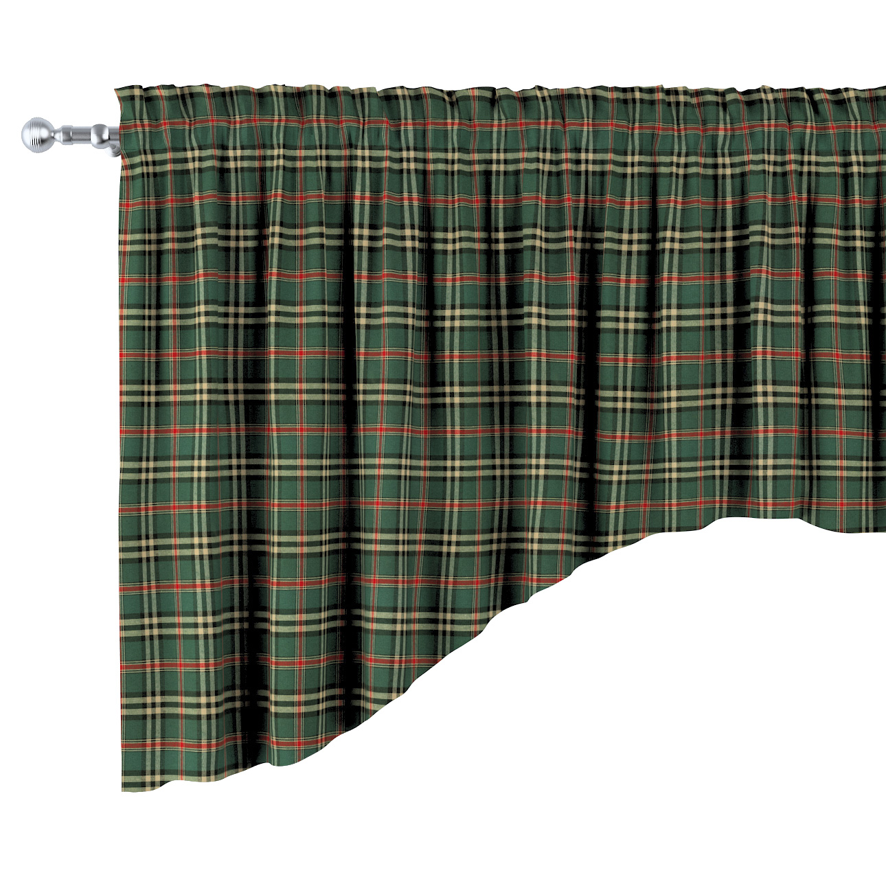 Lambrequin oblúk 250 x 75 cm zelený