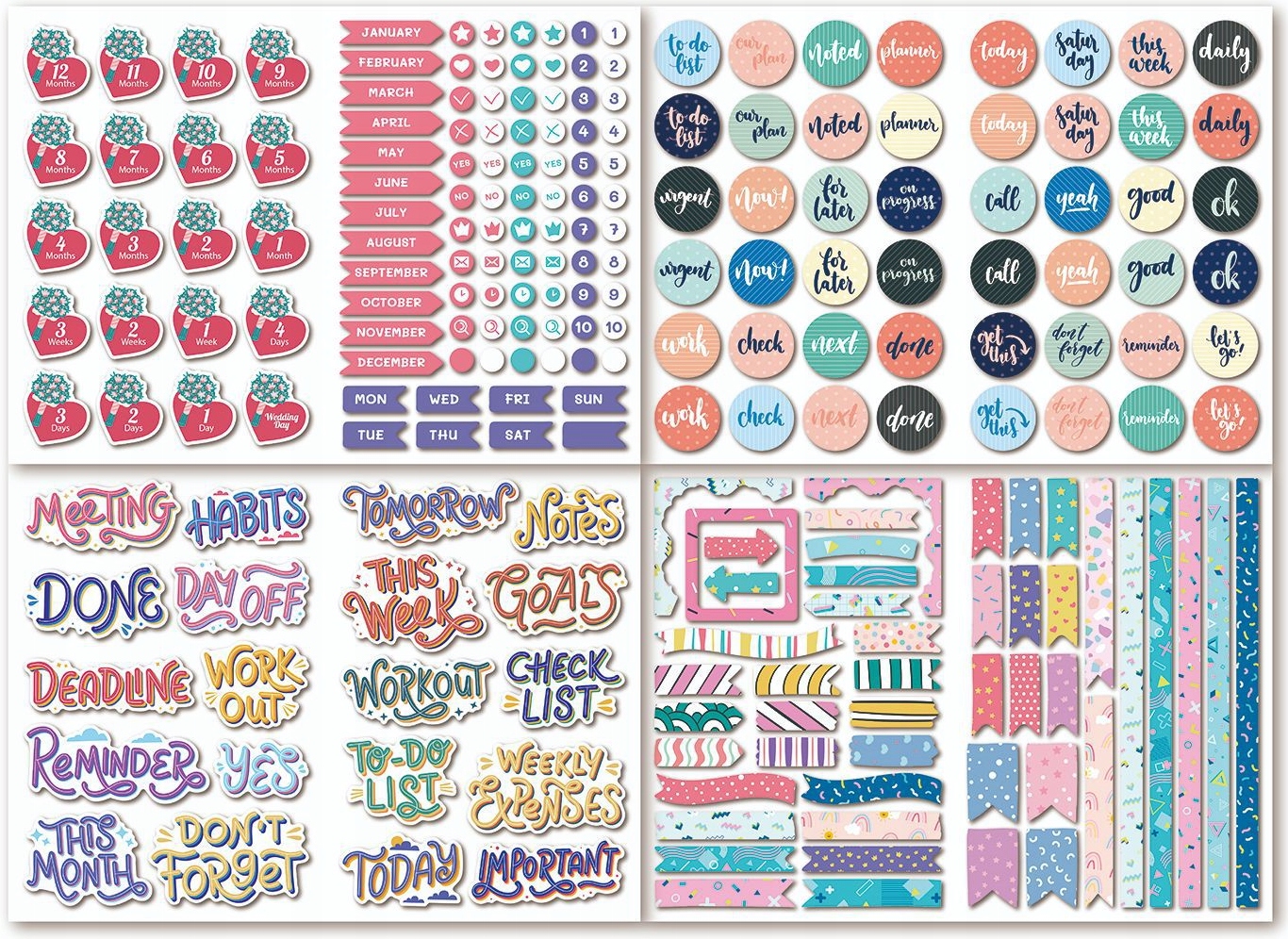 NAKLEJKI SAMOPRZYLEPNE KSIĘGA GOŚCI ŚLUBNE WESELNE ZESTAW NA ŚLUB 610 SZT Kod producenta NAKLEJKI ŚLUBNE 610 SZT