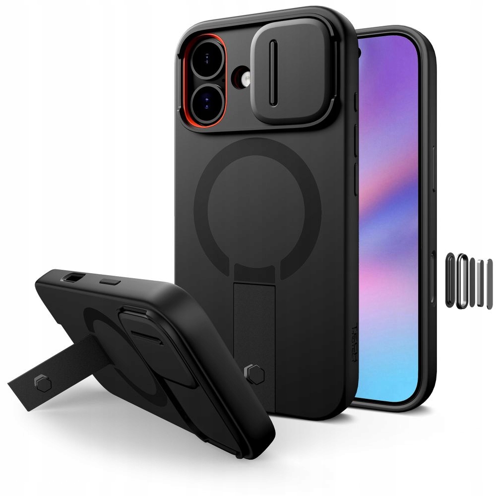 Etui do iPhone 17 Tech-Protect Kevlar Aura Magsafe czarne