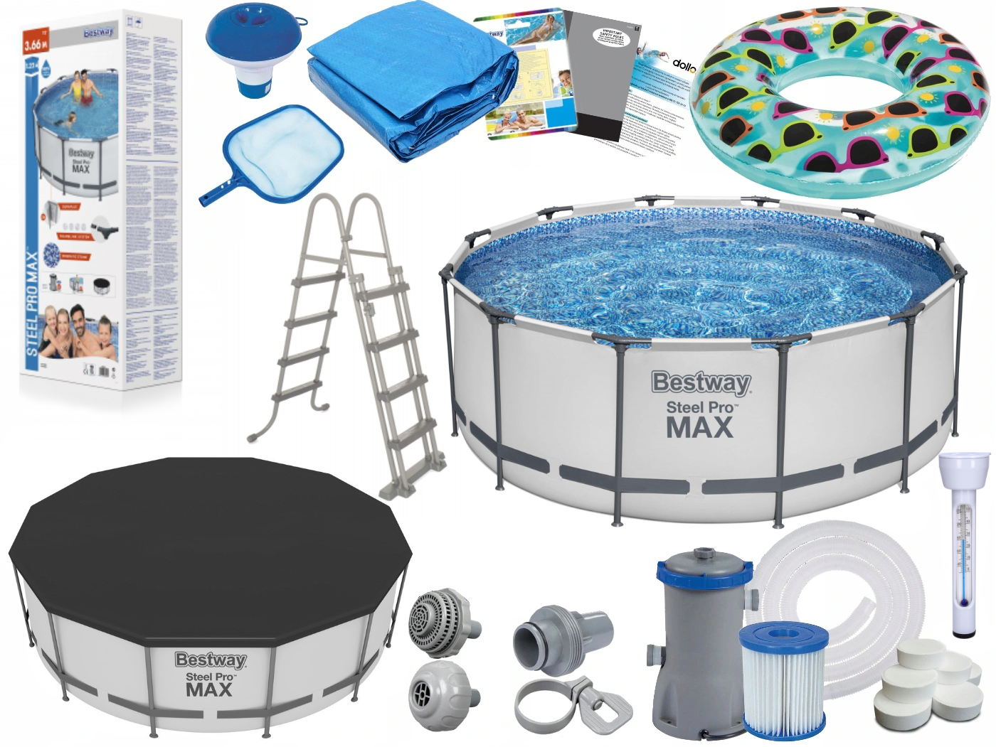 

Basen Stelażowy Ogrodowy Bestway 56420 366 x 122