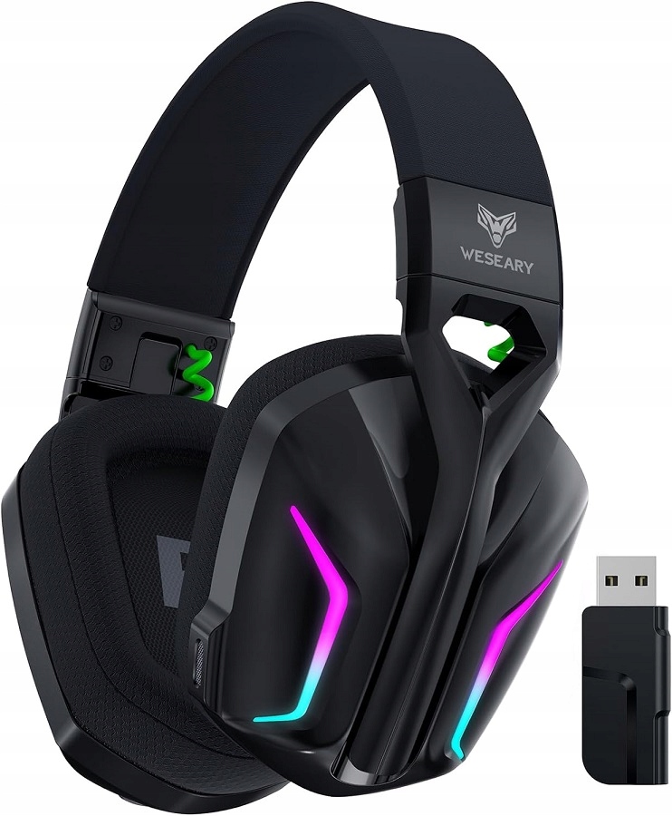 SŁUCHAWKI DOUSZNE WESEARY WG1 GAMINGOWE DLA GRACZY DO KOMPUTERA RGB LED