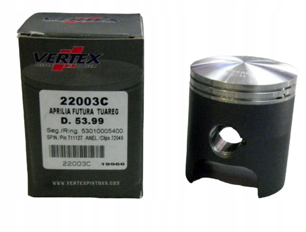 Vertex Piest Aprilia 125 AF1, Rx,rs, Pegaso (54,01MM) (krúžky 530100054