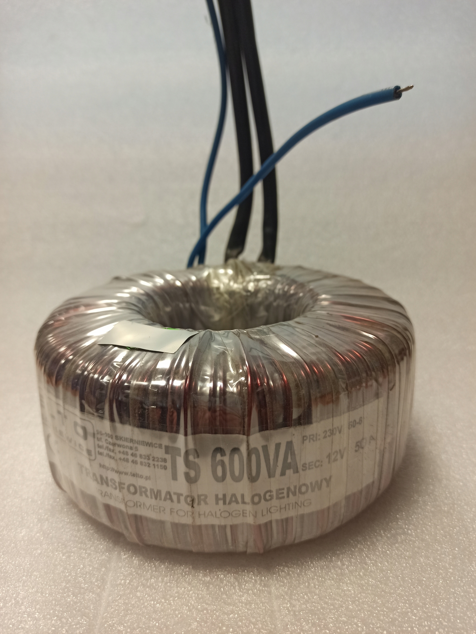 Transformator halogenowy TS 600VA 12V Kod producenta TS 600VA 12V