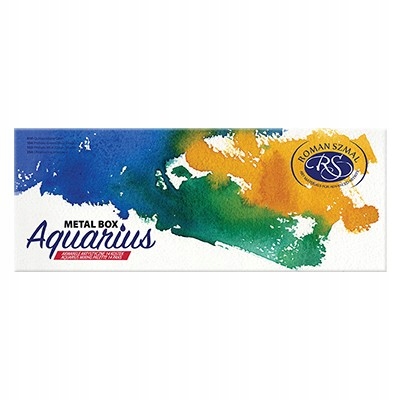 Akvarelové barvy Aquarius 14 barev, kovové pouzdro, Smal