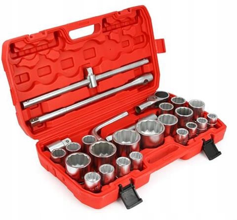 Nástrčné Kľúče 26PCS 3/4"&1" 21-65 mm 12-hran